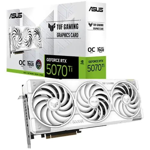 ASUS TUF Gaming GeForce RTX 5070 Ti OC White Graphics Card 16GB