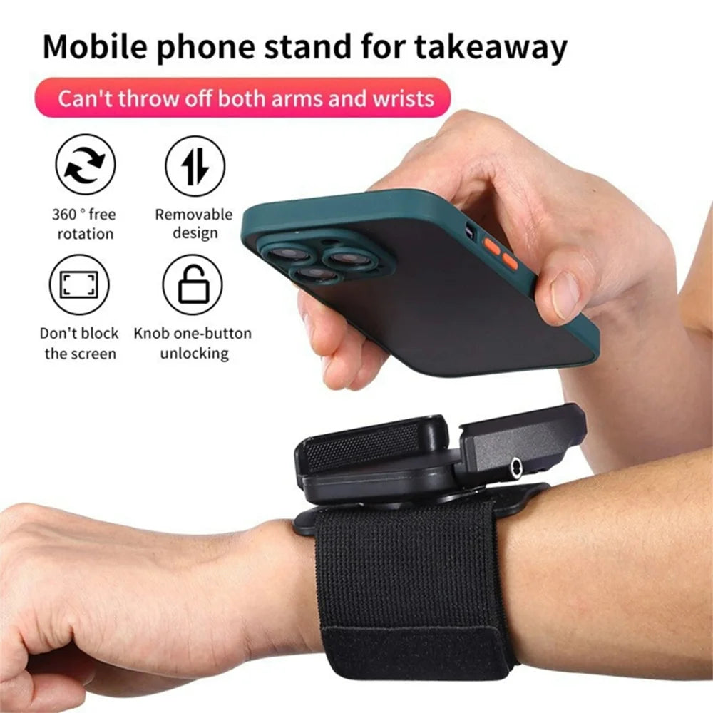 Universal 360° Rotation Multi-function Phone Holder for Car Wristband Mobile Support Phone Stand For Sports Cycling Motorcycle